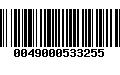 Código de Barras 0049000533255