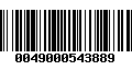 Código de Barras 0049000543889