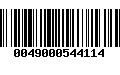 Código de Barras 0049000544114