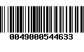 Código de Barras 0049000544633