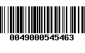 Código de Barras 0049000545463