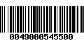 Código de Barras 0049000545500