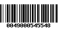 Código de Barras 0049000545548