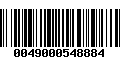 Código de Barras 0049000548884