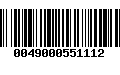 Código de Barras 0049000551112