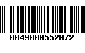 Código de Barras 0049000552072