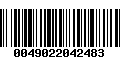 Código de Barras 0049022042483