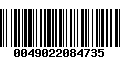 Código de Barras 0049022084735