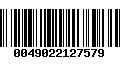 Código de Barras 0049022127579