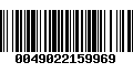 Código de Barras 0049022159969