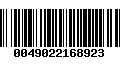 Código de Barras 0049022168923