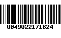 Código de Barras 0049022171824