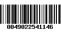 Código de Barras 0049022541146