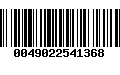 Código de Barras 0049022541368