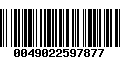 Código de Barras 0049022597877