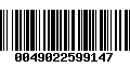 Código de Barras 0049022599147