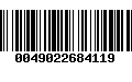 Código de Barras 0049022684119