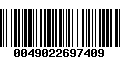 Código de Barras 0049022697409