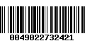 Código de Barras 0049022732421