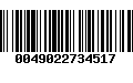 Código de Barras 0049022734517