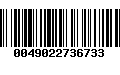 Código de Barras 0049022736733