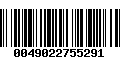 Código de Barras 0049022755291