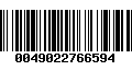Código de Barras 0049022766594