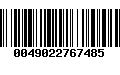Código de Barras 0049022767485