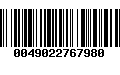 Código de Barras 0049022767980