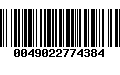 Código de Barras 0049022774384