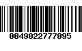 Código de Barras 0049022777095