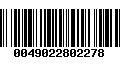 Código de Barras 0049022802278