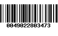 Código de Barras 0049022803473