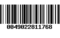 Código de Barras 0049022811768