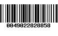 Código de Barras 0049022828858