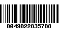 Código de Barras 0049022835788