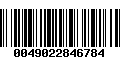 Código de Barras 0049022846784