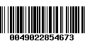 Código de Barras 0049022854673