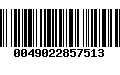 Código de Barras 0049022857513