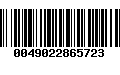 Código de Barras 0049022865723