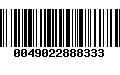 Código de Barras 0049022888333