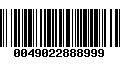 Código de Barras 0049022888999