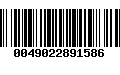 Código de Barras 0049022891586