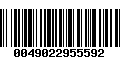 Código de Barras 0049022955592