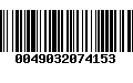 Código de Barras 0049032074153