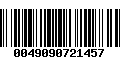 Código de Barras 0049090721457