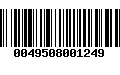 Código de Barras 0049508001249