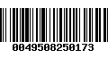 Código de Barras 0049508250173