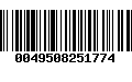 Código de Barras 0049508251774