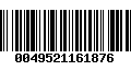 Código de Barras 0049521161876